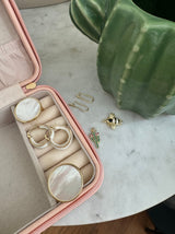 Light Gold and White Hoops