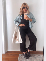 Flowers Canvas Shopping bag