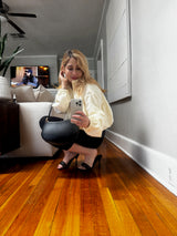 Sofia Timeless Chic Buttercream WindBreaker