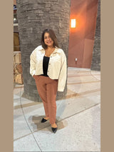 Cream Cropped Jacket - She Styles ~Your Image~