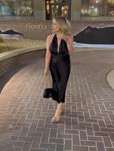 She Arrived Satin Dress - She Styles ~Your Image~