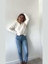 Sofia Cable Half Zip Sweater - She Styles ~Your Image~