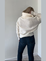 Sofia Cable Half Zip Sweater - She Styles ~Your Image~