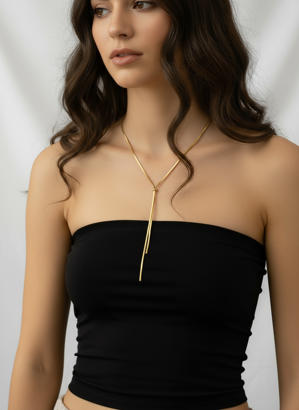 Single thread necklace