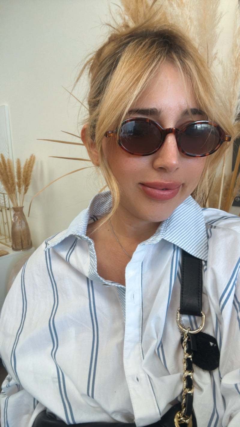 Hamptons Two Tone Button Up Unisex Shirt