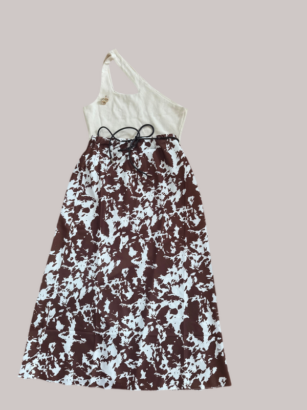 Catalina Cow Print Skirt