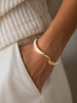 Boho Marble and Gold Bracelet