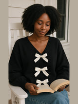Kennedy Bow Cardigan Sweater