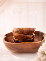 Aurora Hand Wooden Bowl Set