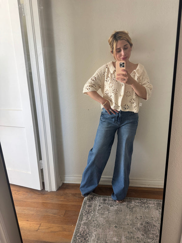 Claire Crochet Top