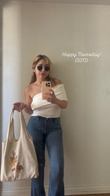 Darla one shoulder top