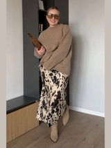 Catalina Cow Print Skirt