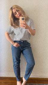 Becca Stripped black and white Shirt