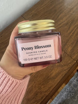 Valentine Pink Peony Candle