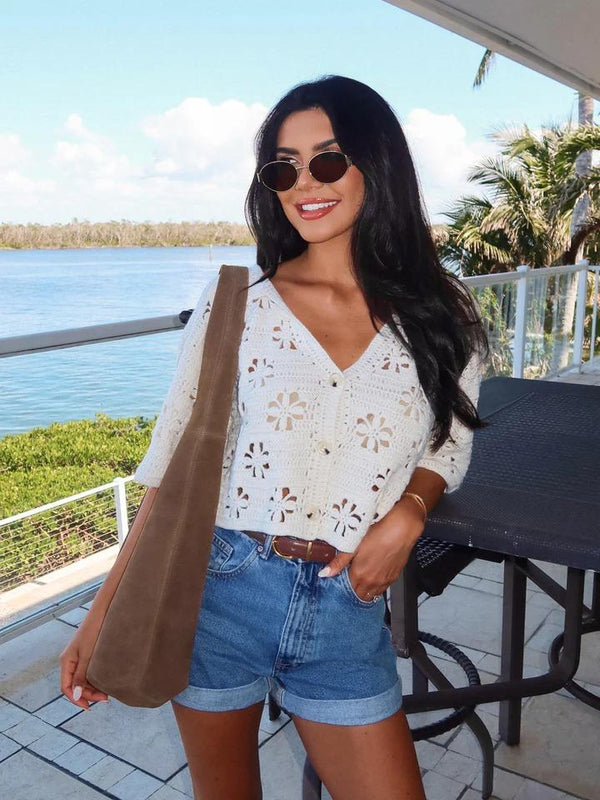 Claire Crochet Top