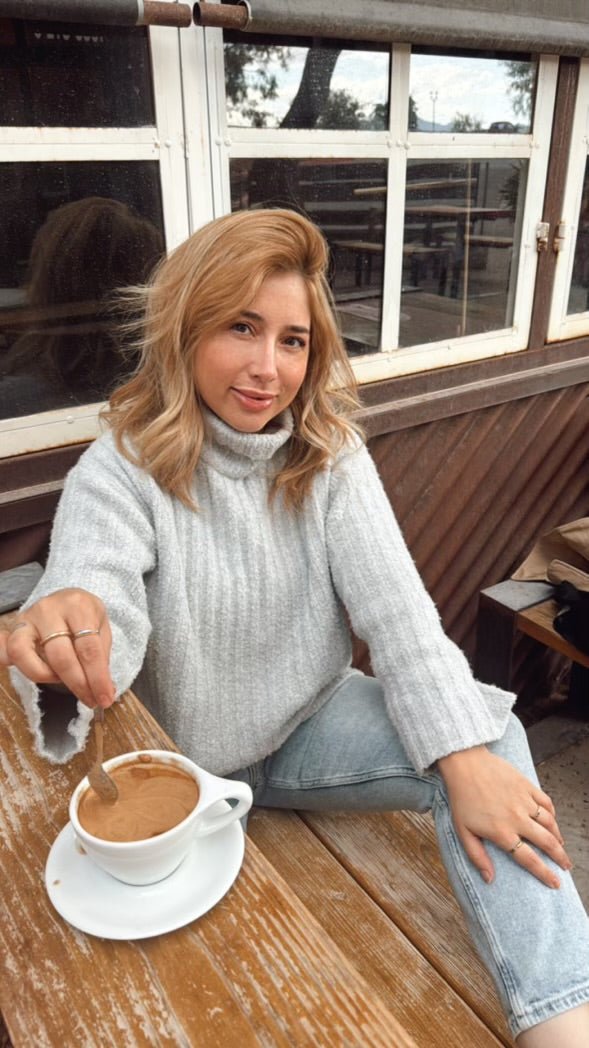 Grey knit turtle neck - She Styles ~Your Image~