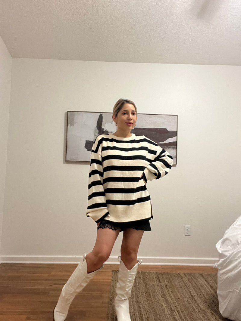 Jacqueline Stripped Sweater - She Styles ~Your Image~