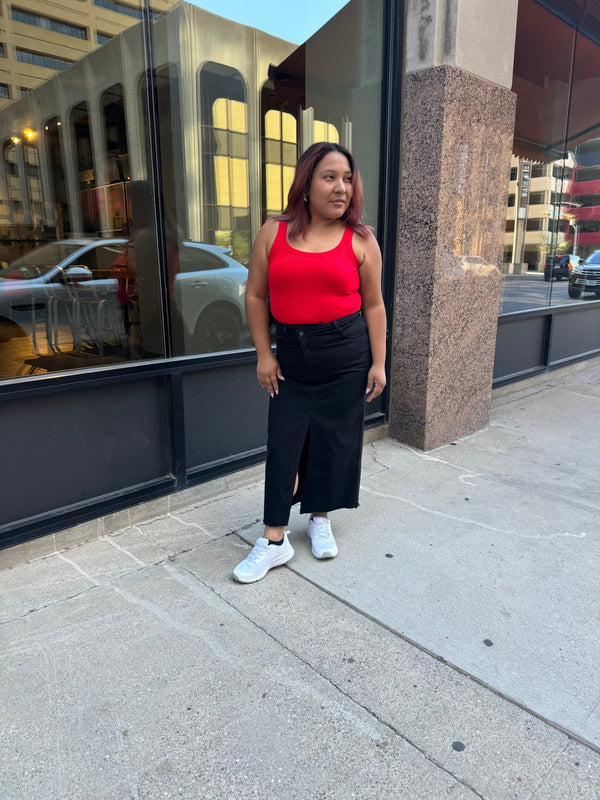 Mika red tank top - She Styles ~Your Image~