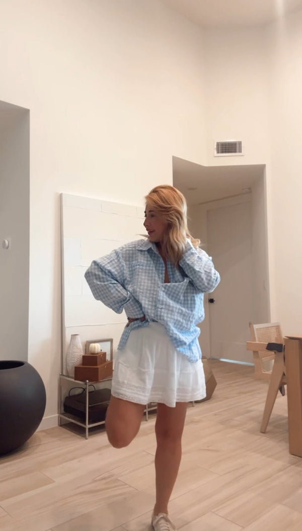 Oversized Gingham Button Down - She Styles ~Your Image~