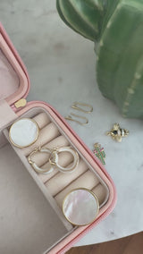 Light Gold and White Hoops