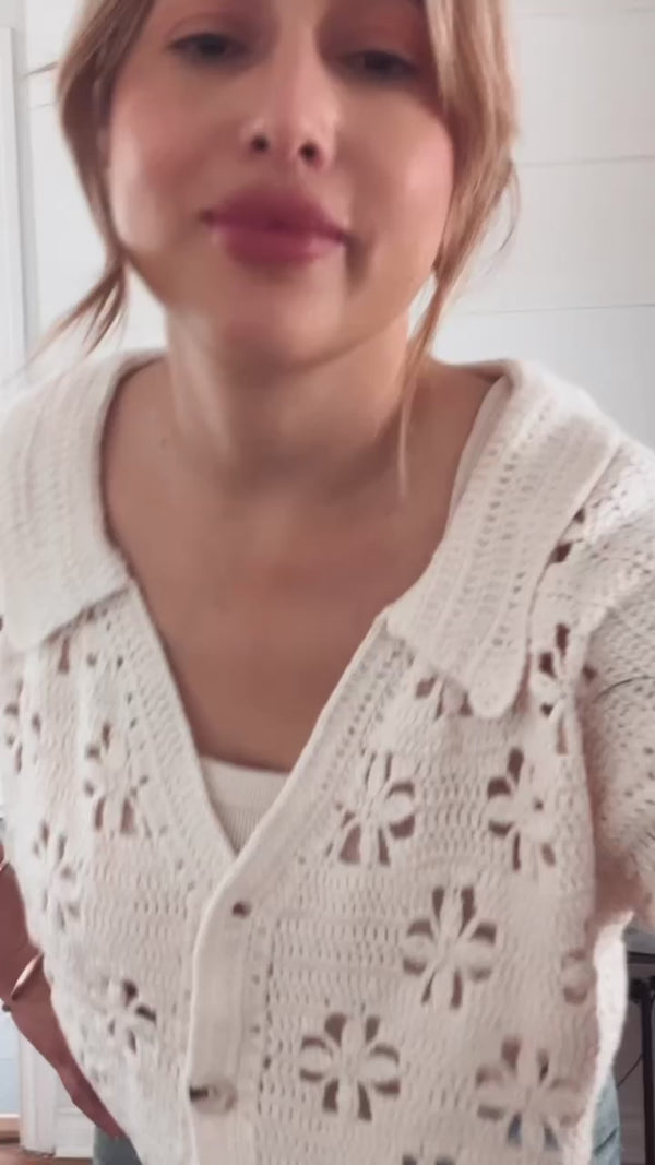 Claire Crochet Top