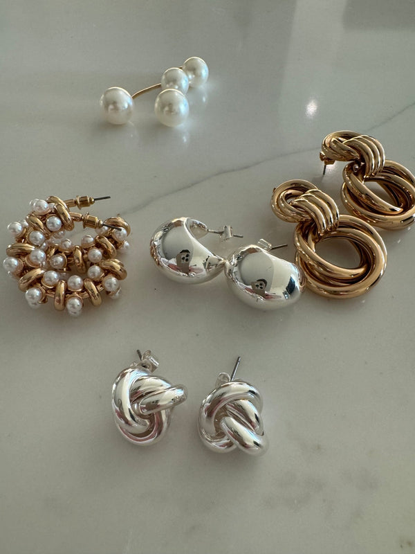 Silver Droplet Earring - She Styles ~Your Image~Earrings