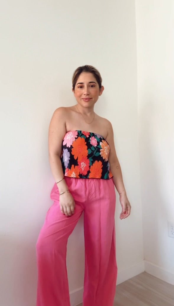 Wide leg pink pants - She Styles ~Your Image~