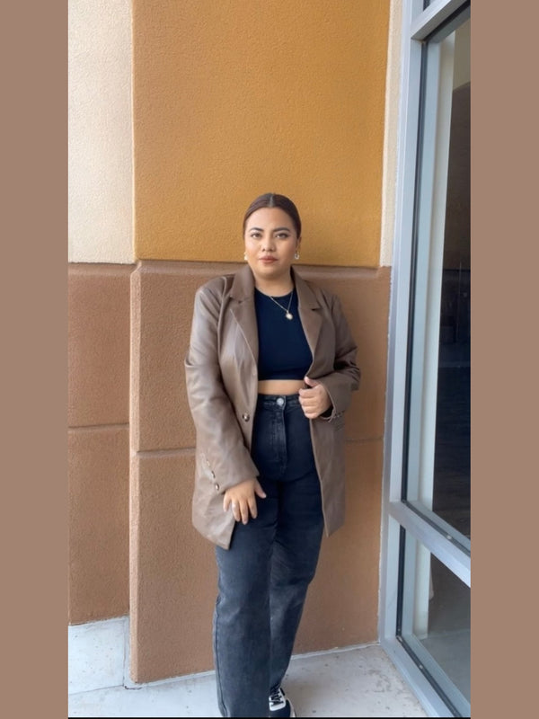 Anne H Borrowed Brown Blazer - She Styles ~Your Image~