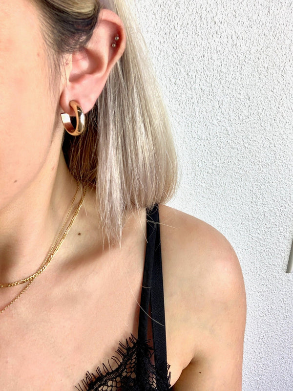 Chloe Love Medium Hoops - She Styles ~Your Image~fine jewelry