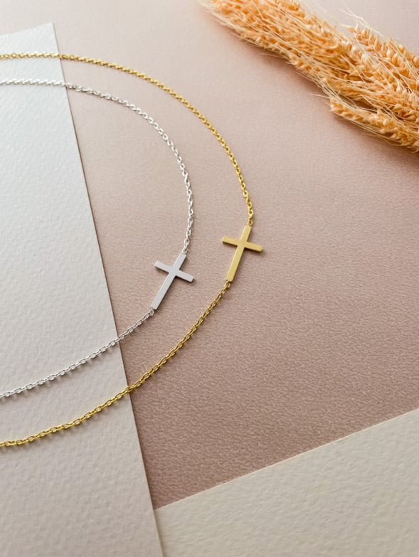 Dainty Cross Necklace - She Styles ~Your Image~