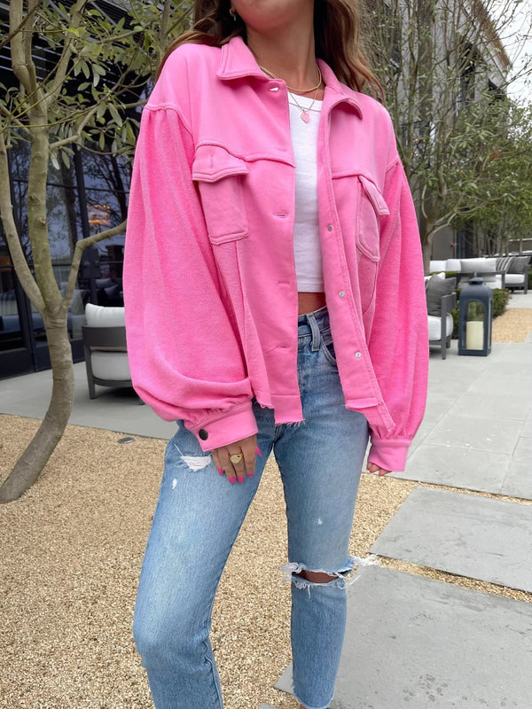 Hot pink shacket - She Styles ~Your Image~