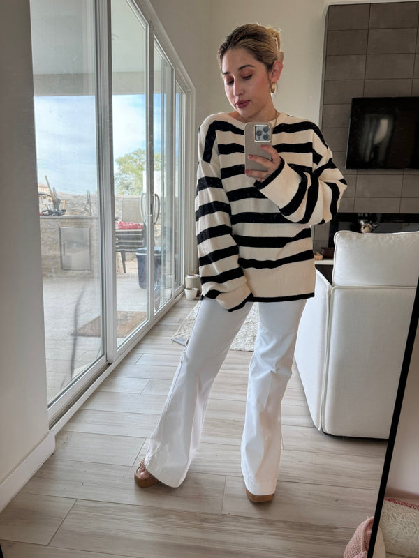 Jacqueline Stripped Sweater - She Styles ~Your Image~