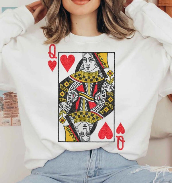 Queen of Hearts Sweatshirt - She Styles ~Your Image~