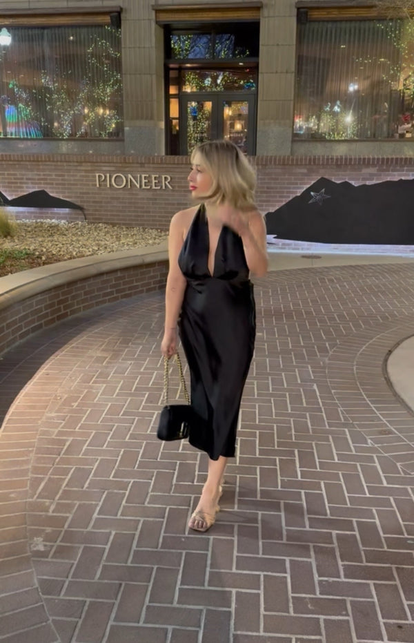 She Arrived Satin Dress - She Styles ~Your Image~